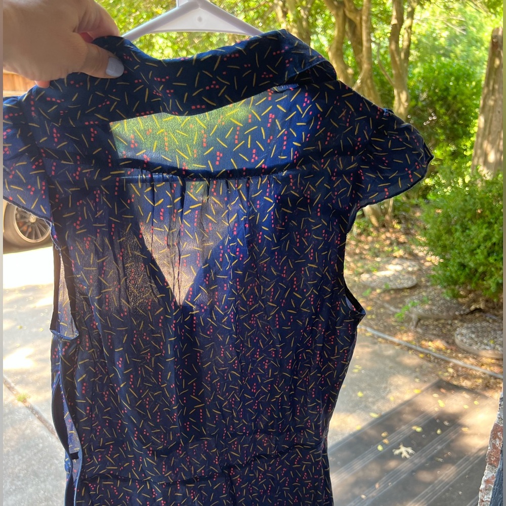 Light as air blue silk dress